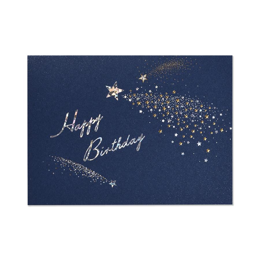 G.C.PRESS　カード　BIRTH　流れ星　004-29｜文房具 Happy Birthday ハッピーバースデー 誕生日カード スター | 