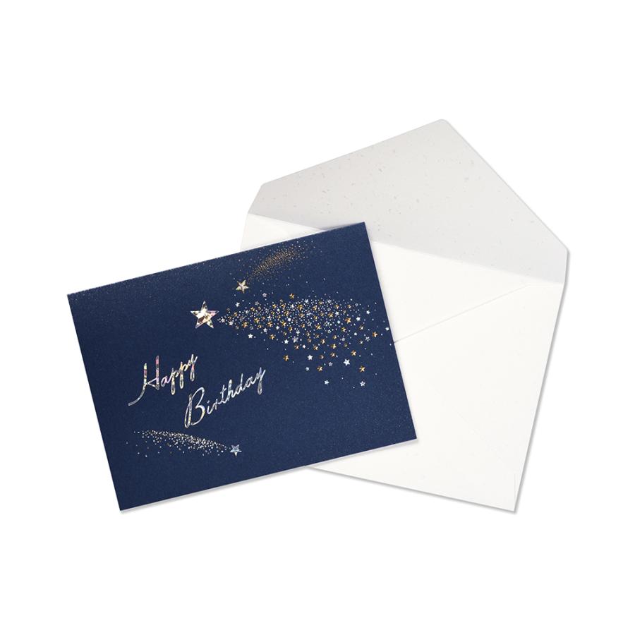 G.C.PRESS　カード　BIRTH　流れ星　004-29｜文房具 Happy Birthday ハッピーバースデー 誕生日カード スター |  | 01