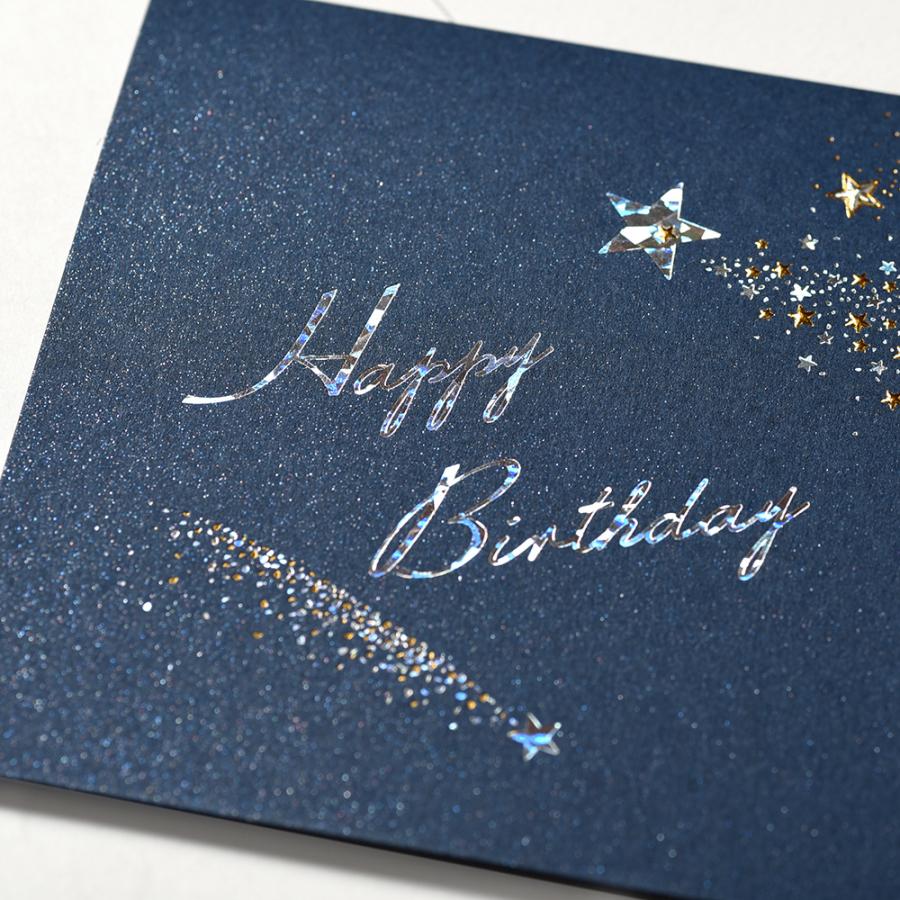 G.C.PRESS　カード　BIRTH　流れ星　004-29｜文房具 Happy Birthday ハッピーバースデー 誕生日カード スター |  | 05