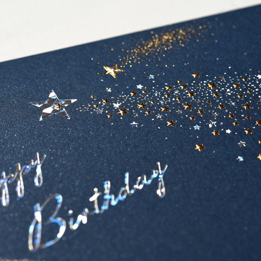 G.C.PRESS　カード　BIRTH　流れ星　004-29｜文房具 Happy Birthday ハッピーバースデー 誕生日カード スター |  | 06