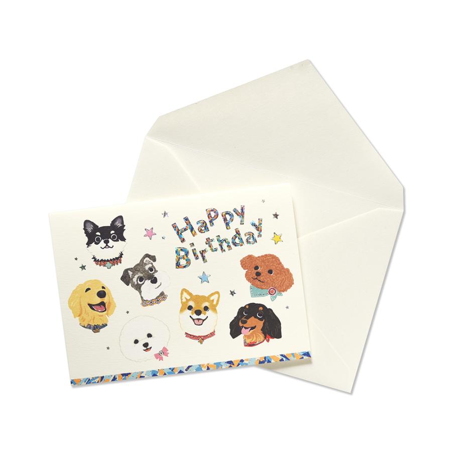 G.C.PRESS　カード　BIRTH　ＩＮＵ　006-18｜文房具 バースデーカード 誕生日カード 犬 ドック トイプードル チワワ |  | 01