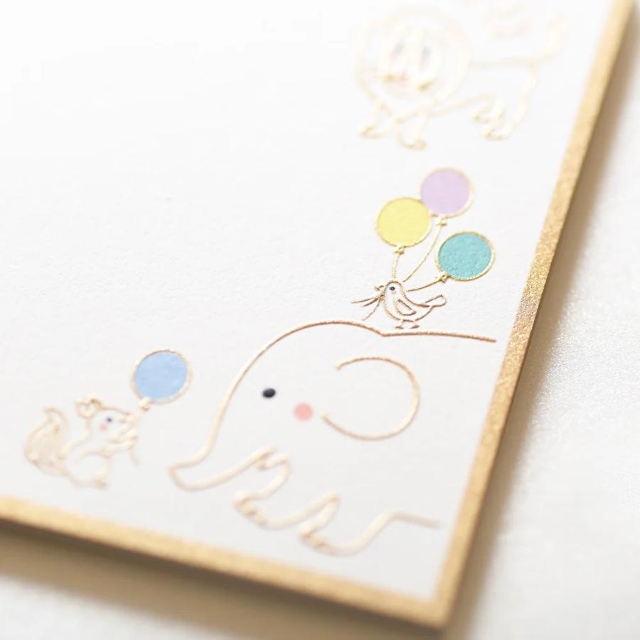 G.C.PRESS　付箋カード　どうぶつ　020-06｜文房具 ラッキーモチーフ シンプル ワンポイント ギフト 添え状 |  | 04