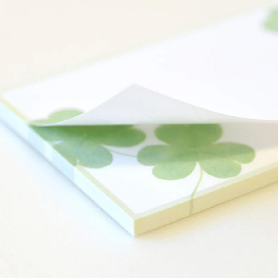 G.C.PRESS　付箋　クローバーリーフ　021-00｜文房具 植物 かわいい 幸運 新録 グリーン 春 |  | 03