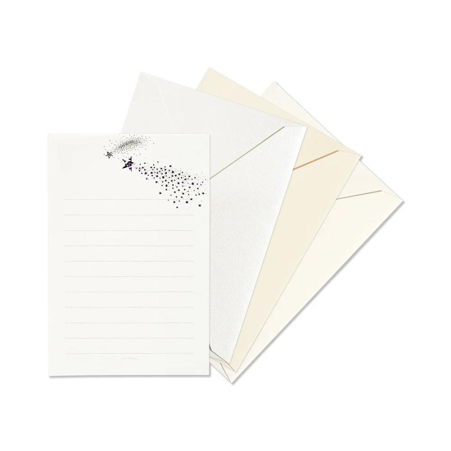 G.C.PRESS　メッセージレターセット　流れ星　031-15｜文房具 ラッキーシンボル シンプル ワンポイント 流星 | 