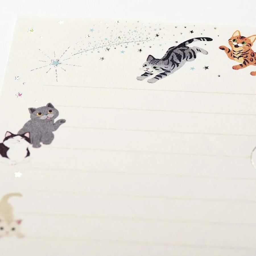 G.C.PRESS　ミニレターセット　マイ　キャット　031-52｜文房具 ねこ ネコ ペット 流星 カラフル ペールカラー |  | 06