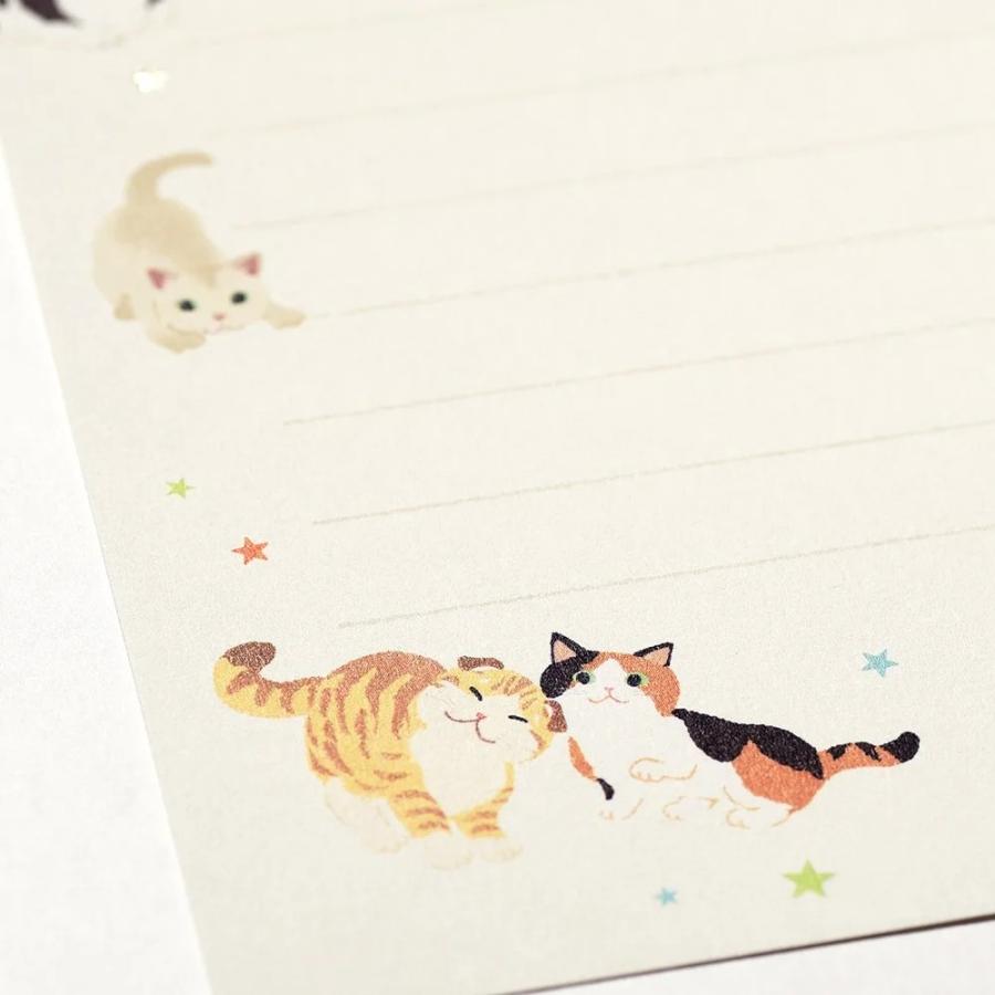 G.C.PRESS　ミニレターセット　マイ　キャット　031-52｜文房具 ねこ ネコ ペット 流星 カラフル ペールカラー |  | 07