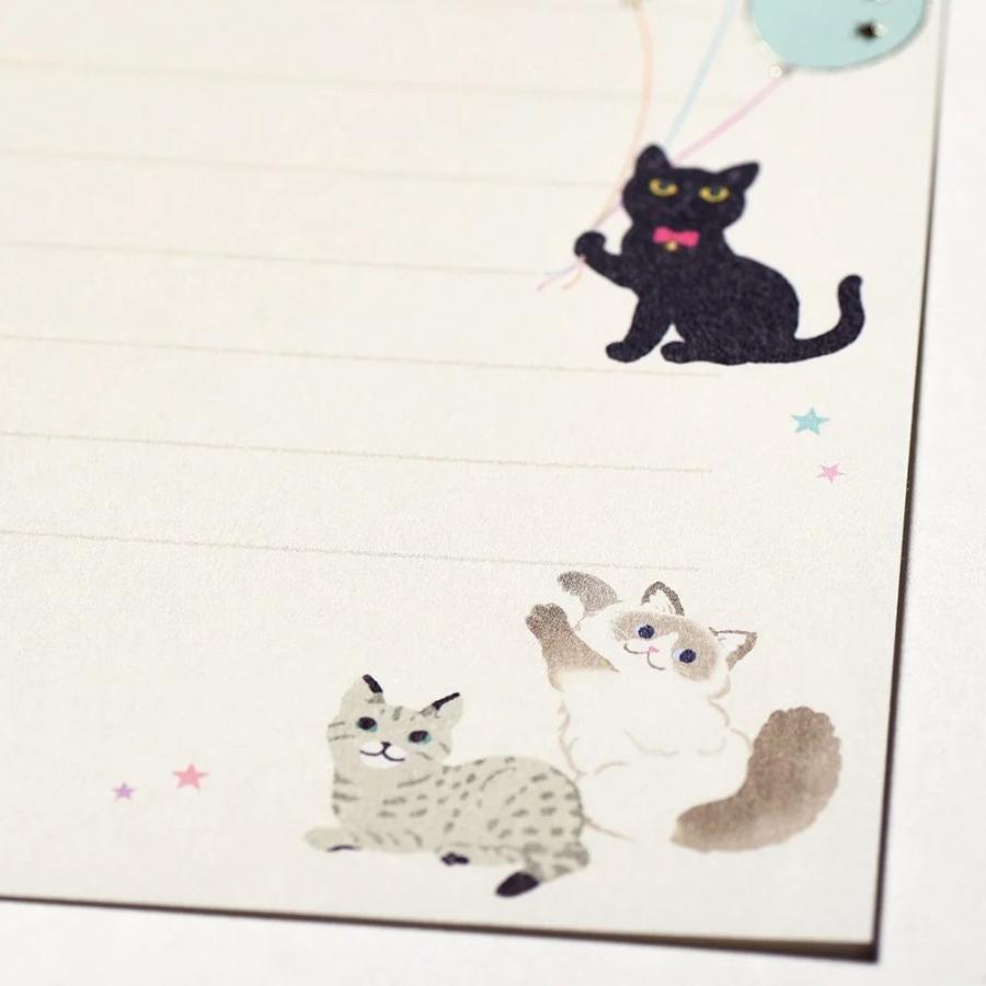 G.C.PRESS　ミニレターセット　マイ　キャット　031-52｜文房具 ねこ ネコ ペット 流星 カラフル ペールカラー |  | 08