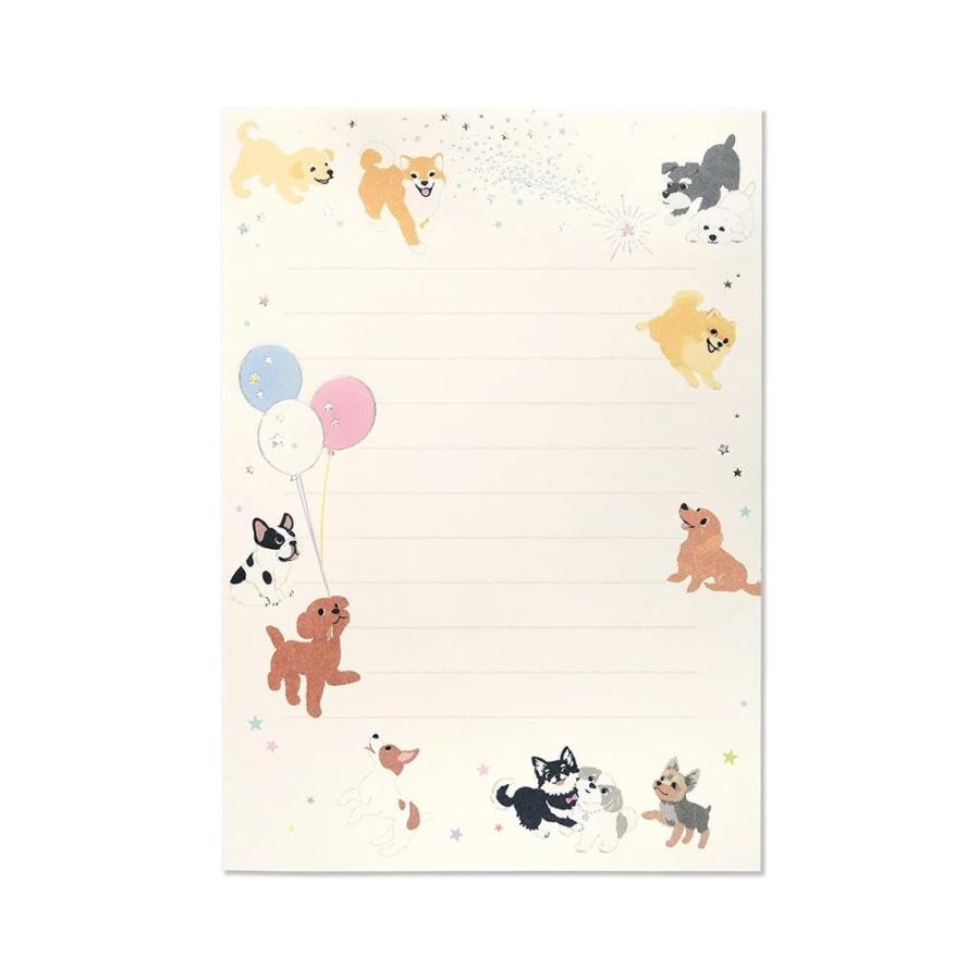 G.C.PRESS　ミニレターセット　マイ　ドッグ　031-53｜文房具 いぬ イヌ ペット 流星 カラフル ペールカラー |  | 01