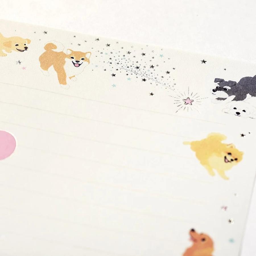 G.C.PRESS　ミニレターセット　マイ　ドッグ　031-53｜文房具 いぬ イヌ ペット 流星 カラフル ペールカラー |  | 06