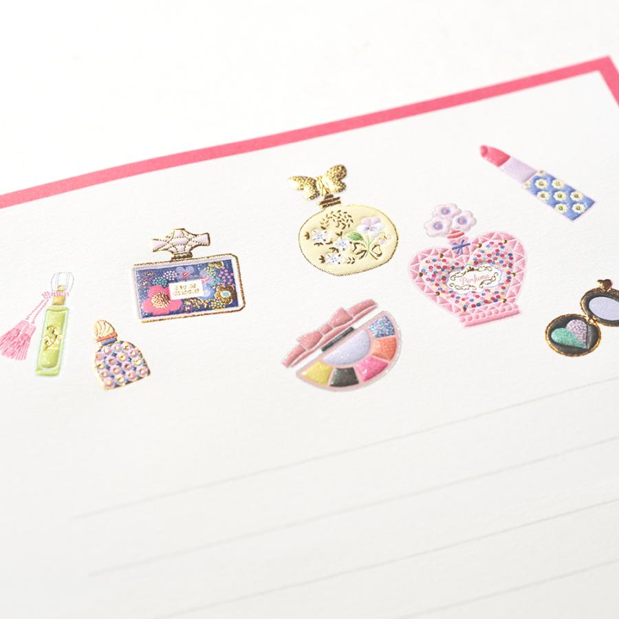 ミニレターセット　コスメ　LIKE IT!　031-56｜文房具 趣味 化粧 ギフト プレゼント 贈り物 |  | 06