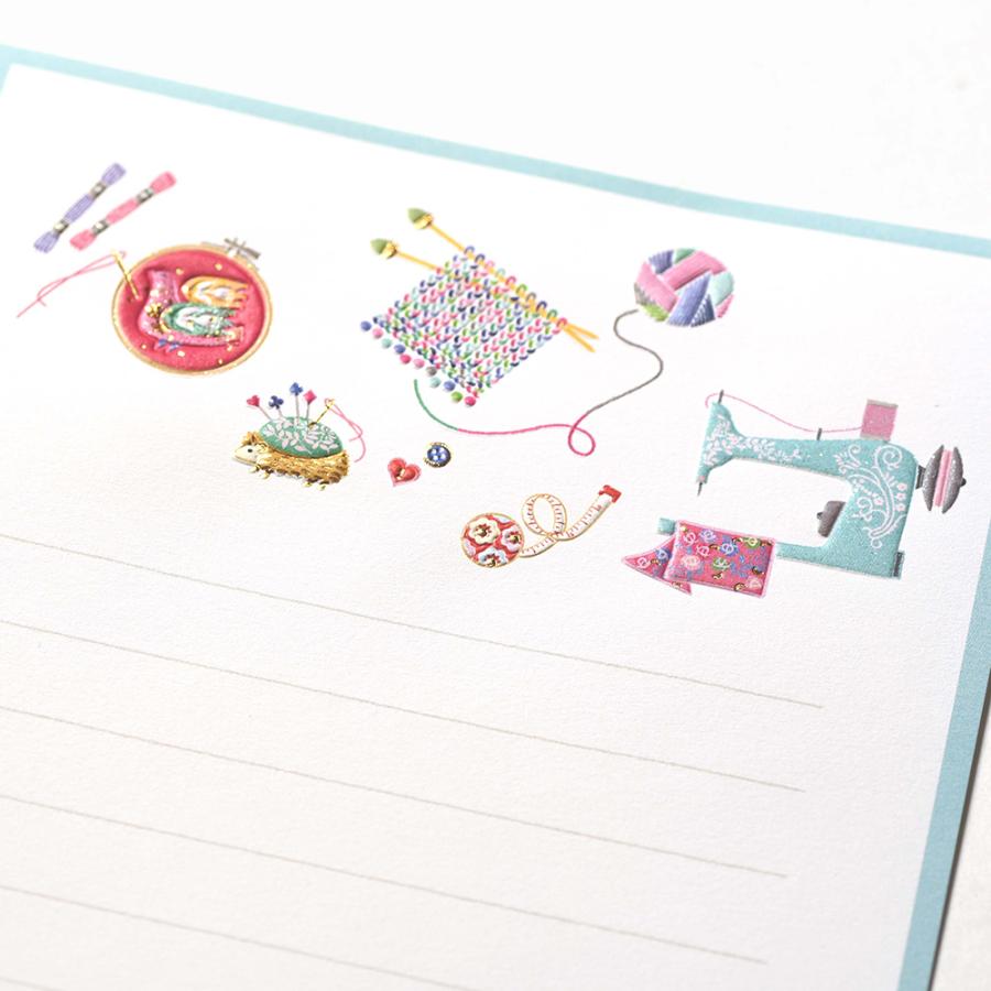 ミニレターセット　手芸　LIKE IT!　031-57｜文房具 趣味 ソーイング 編み物 ギフト プレゼント 贈り物 |  | 06