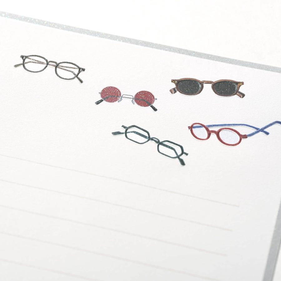 ミニレターセット　アイウェア　LIKE IT!　031-58｜文房具 趣味 メガネ サングラス ギフト プレゼント 贈り物 |  | 05