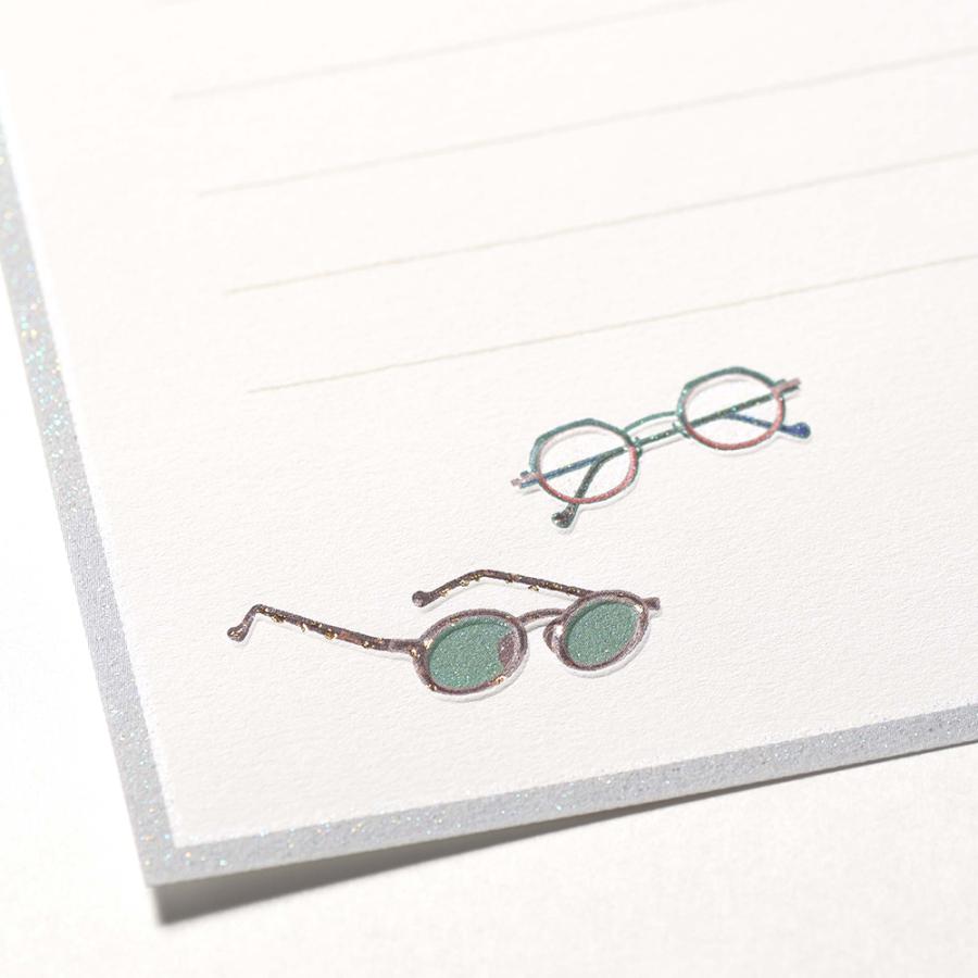ミニレターセット　アイウェア　LIKE IT!　031-58｜文房具 趣味 メガネ サングラス ギフト プレゼント 贈り物 |  | 06