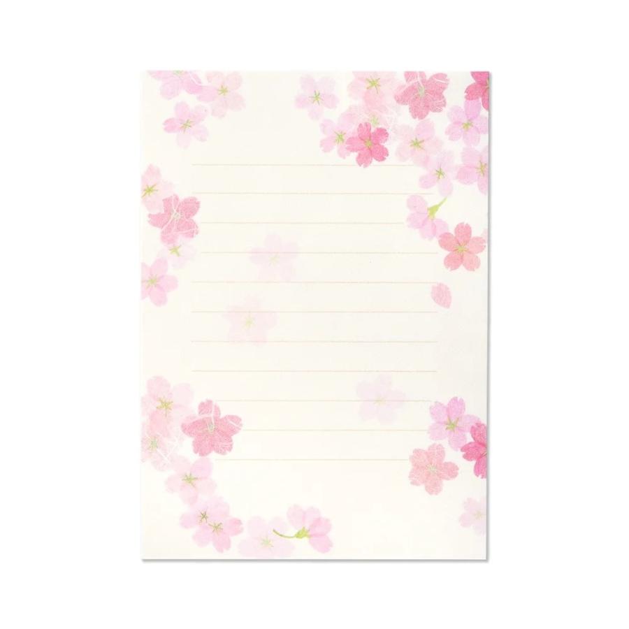 G.C.PRESS　ミニレターセット　桜絵双紙　032-10｜文房具 桜柄 櫻 サクラ ピンク 和風 花柄 |  | 01