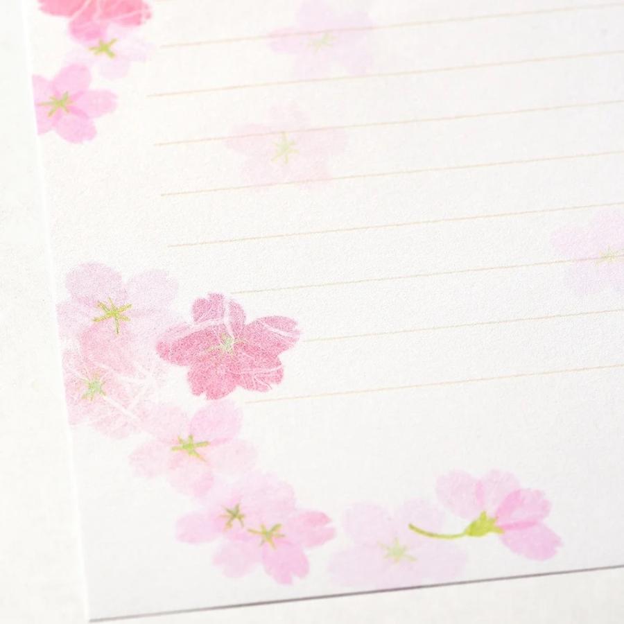 G.C.PRESS　ミニレターセット　桜絵双紙　032-10｜文房具 桜柄 櫻 サクラ ピンク 和風 花柄 |  | 06