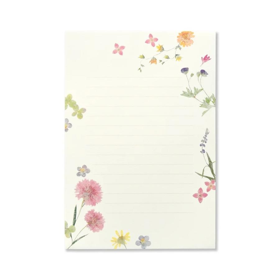 G.C.PRESS　レターセット　ピュアナチュラル　034-11｜文房具 花柄 パステルカラー 野花 |  | 01