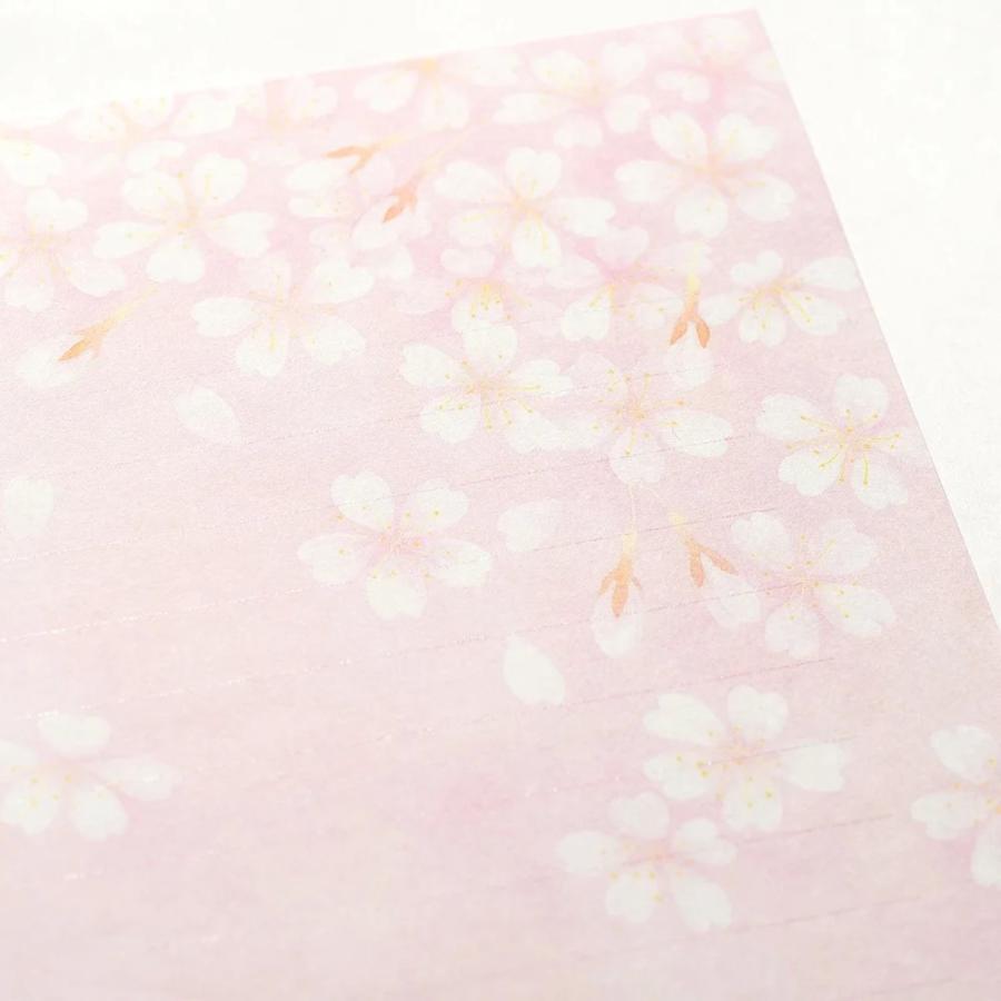 G.C.PRESS　レターセット　サクラレター　035-12｜文房具 桜柄 櫻 サクラ ピンク 和風 花柄 |  | 07