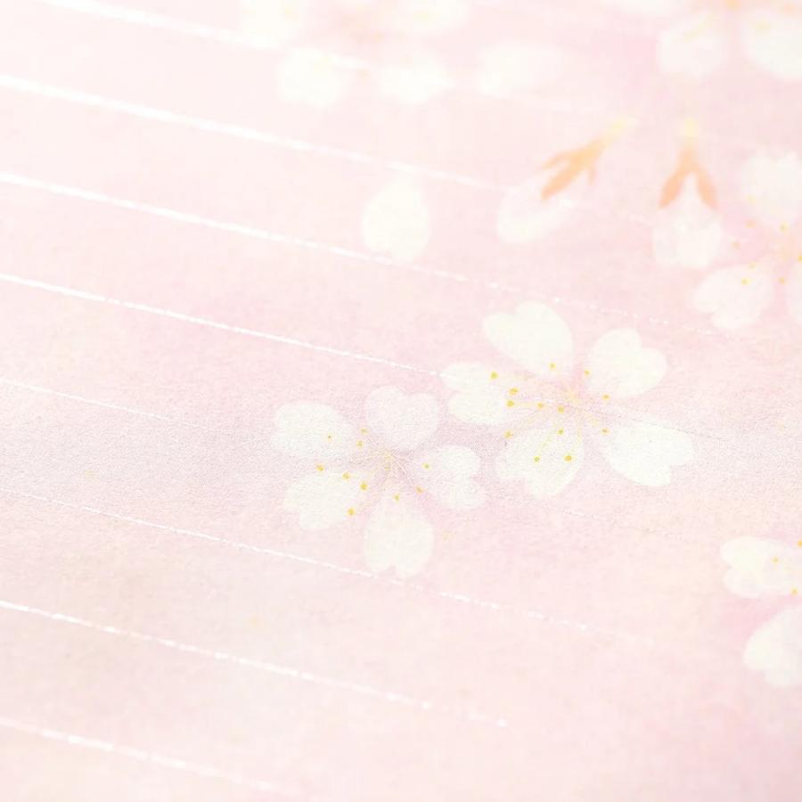 G.C.PRESS　レターセット　サクラレター　035-12｜文房具 桜柄 櫻 サクラ ピンク 和風 花柄 |  | 09