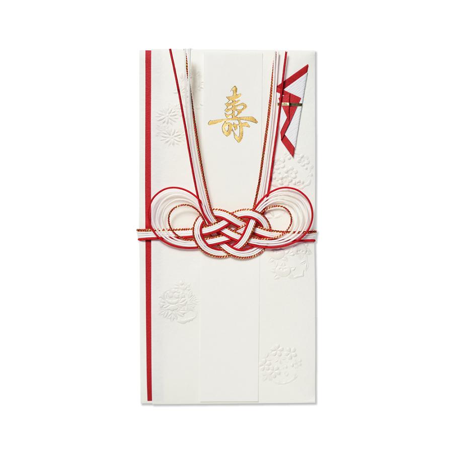 G.C.PRESS　祝儀袋　寿　花丸文　スリム赤　041-00 | 