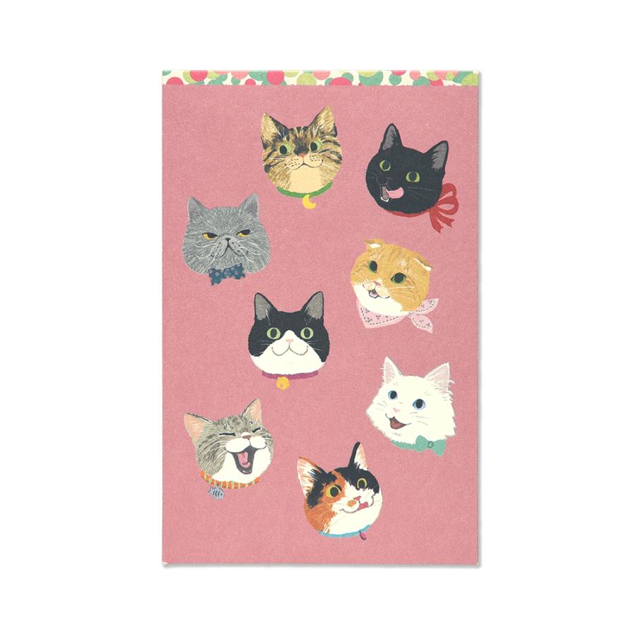 G.C.PRESS　ポチ袋　ＮＥＫＯ　060-91｜ぽち袋 封筒 のし付き お祝 お礼 お小遣い お盆 誕生日 入学祝 卒業祝 多目的 | 