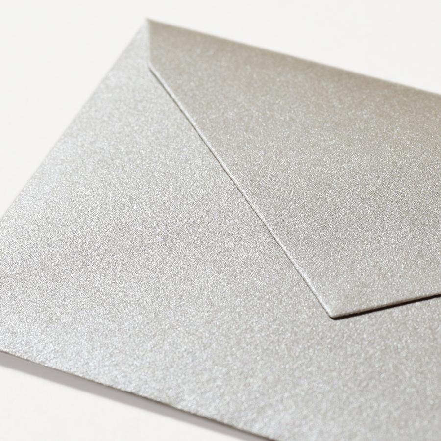 G.C.PRESS　ミニメッセージカード封筒　ライトシルバー　079-26｜文房具 ミニ封筒 カラー封筒 銀 シンプル |  | 02