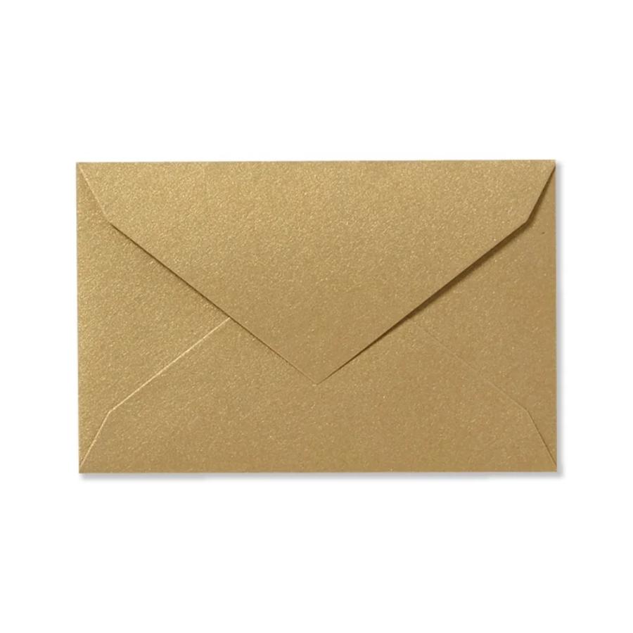 G.C.PRESS　ミニメッセージカード封筒　シャンパンゴールド　079-28｜文房具 結婚式 クリスマス 金 上品 シンプル カラー封筒 | 