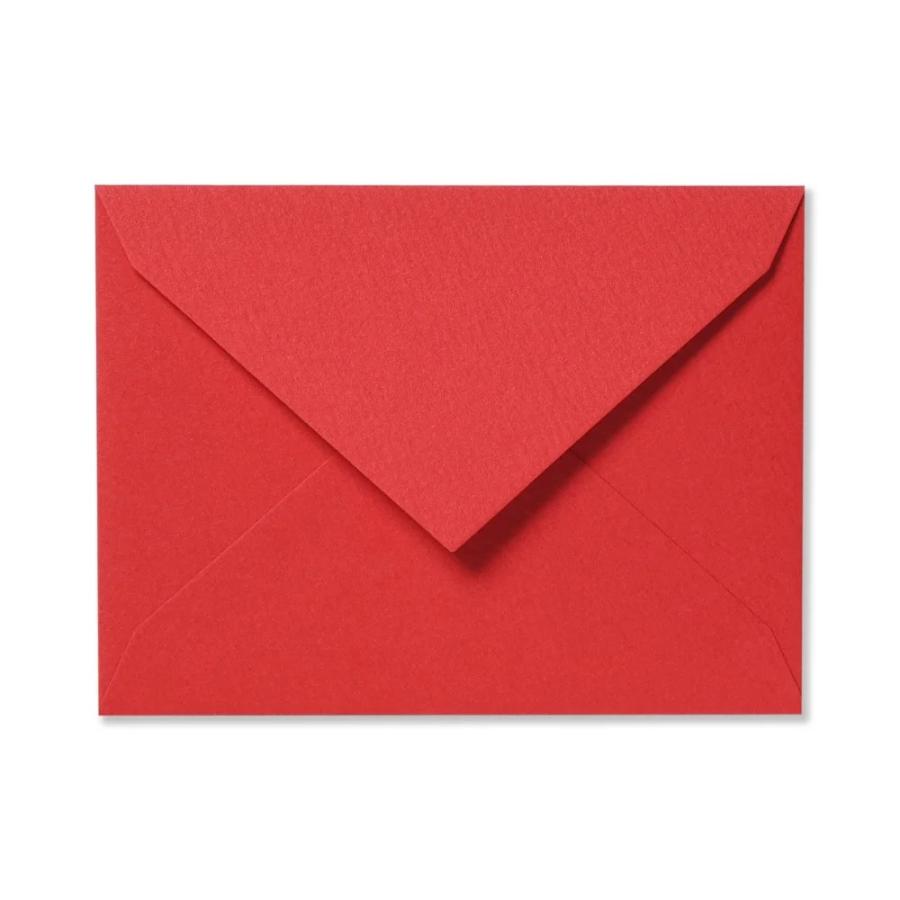 G.C.PRESS　ふみ揃えカラー封筒　ピュアレッド　082-52｜文房具 カラー封筒 ミニ封筒 赤 あか レッド 赤い封筒 シンプル | 