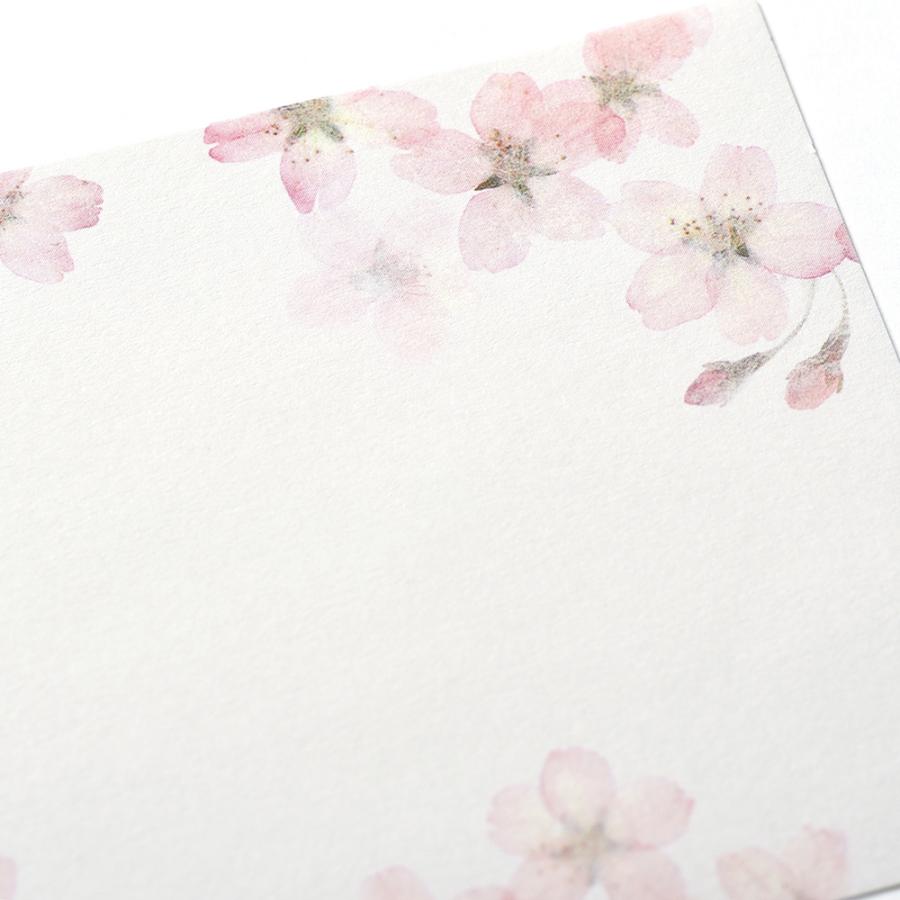 G.C.PRESS　ふみ揃え便箋　ピュアナチュラル桜　083-40｜文房具 手紙 桜 花柄 春 ギフト |  | 03