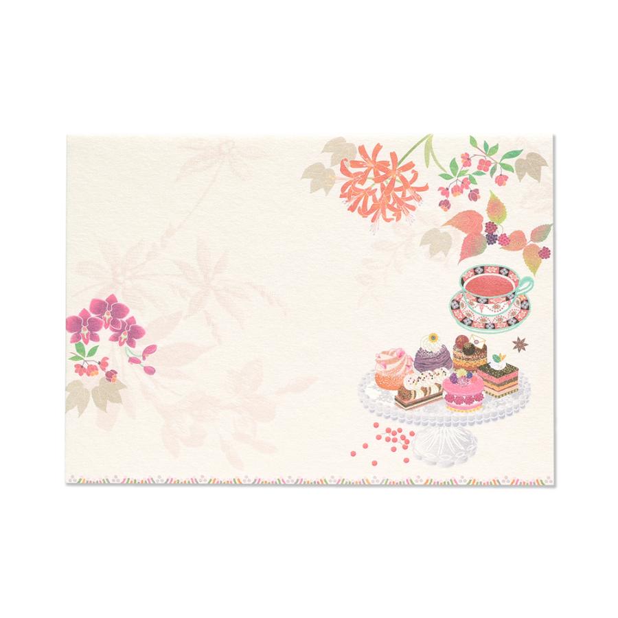 G.C.PRESS　ふみ揃え便箋　サンシェール　083-86｜文房具 ミニ便箋 秋柄 冬柄 |  | 02