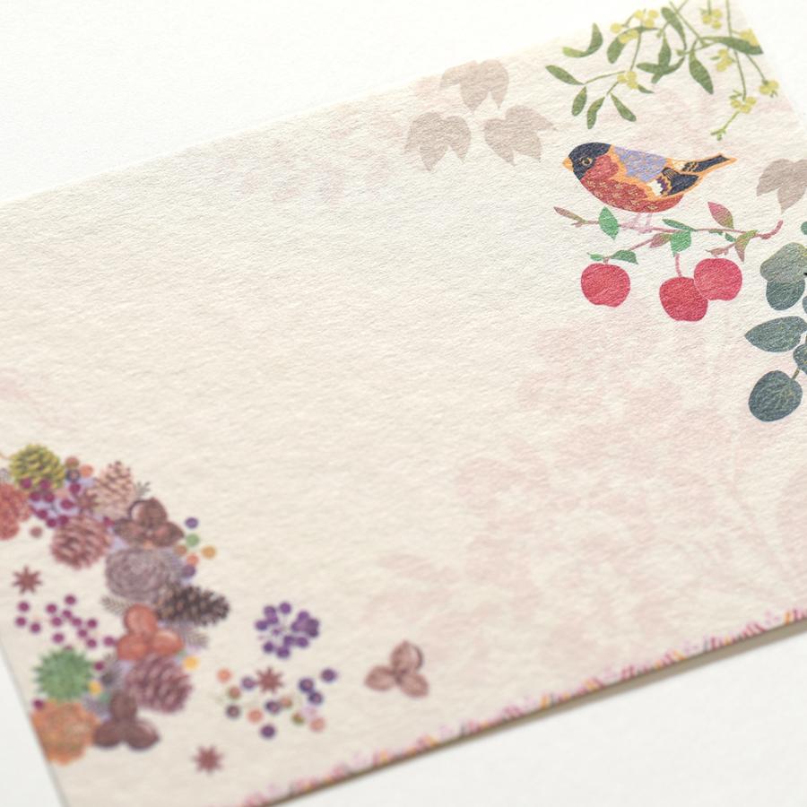 G.C.PRESS　ふみ揃え便箋　サンシェール　083-86｜文房具 ミニ便箋 秋柄 冬柄 |  | 03