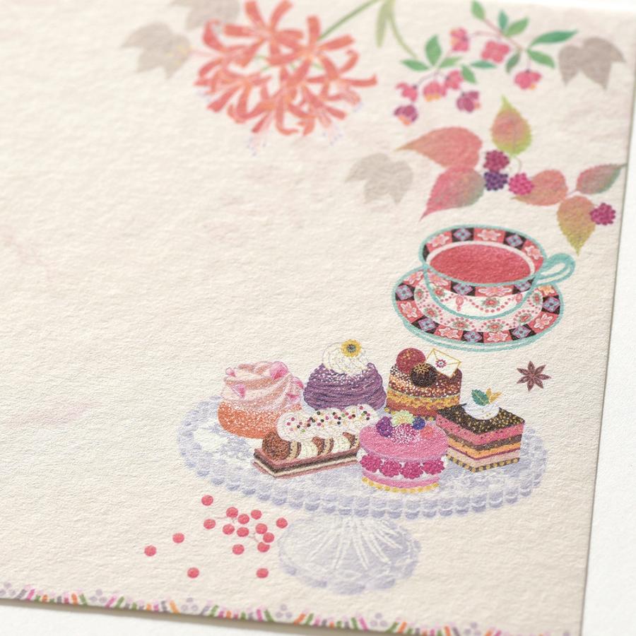 G.C.PRESS　ふみ揃え便箋　サンシェール　083-86｜文房具 ミニ便箋 秋柄 冬柄 |  | 04