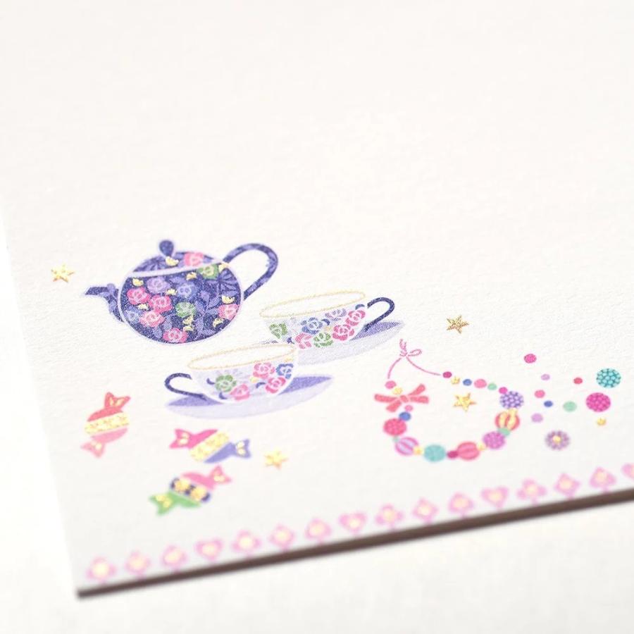 G.C.PRESS　ふみ揃え便箋　プレジール　モン　ファヴォリ　084-58｜文房具 ラッキーモチーフ 音楽 手芸 かわいい ピンク ハート |  | 04