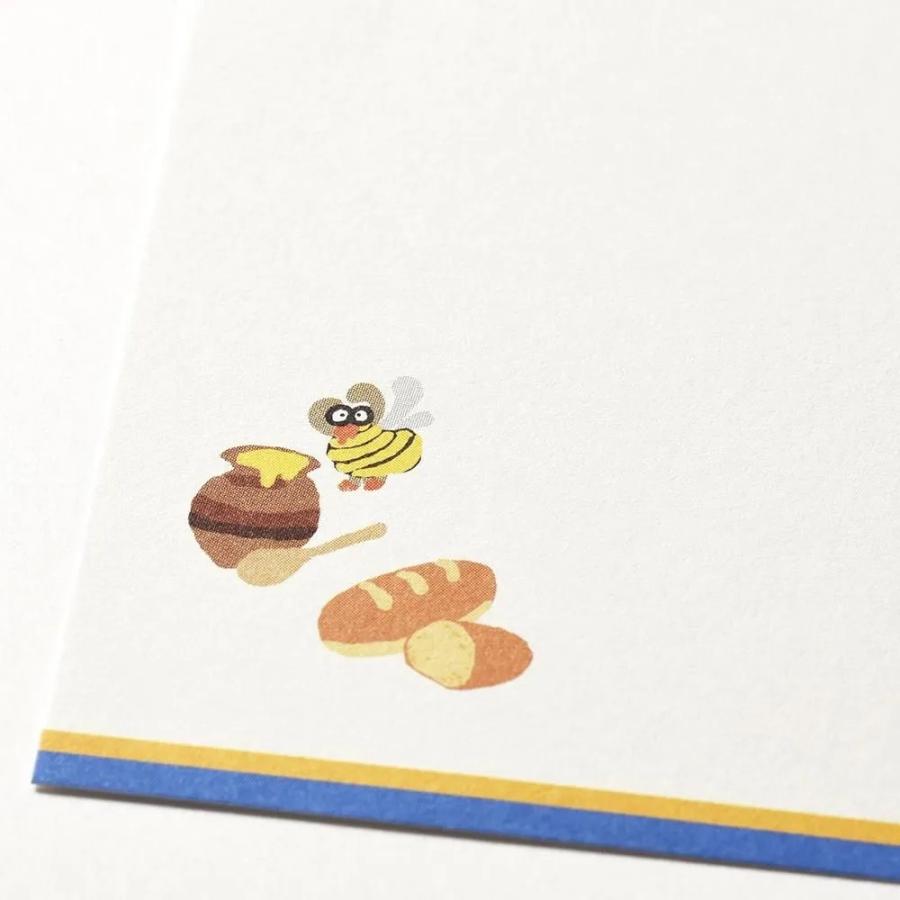 G.C.PRESS　ふみ揃え便箋　コッペパンツ　084-71｜メッセージカード グリーティングカード ギフト 犬 パン屋 コッペパン |  | 04