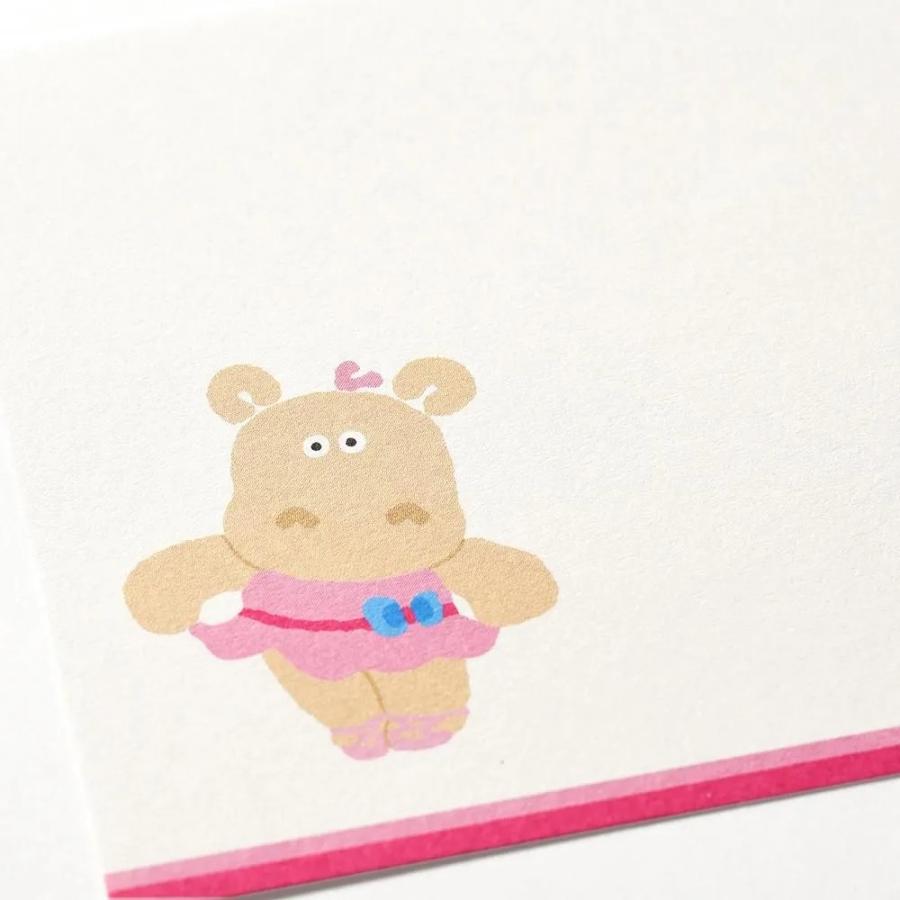 G.C.PRESS　ふみ揃え便箋　プリマドン　084-72｜メッセージカード グリーティングカード ギフト カバ バレリーナ バレー |  | 03