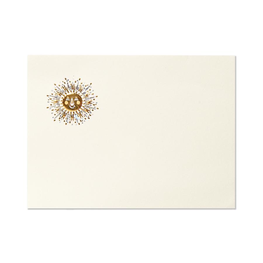 G.C.PRESS　ふみ揃え便箋　太陽　窓付き　084-73｜文房具 メッセージカード グリーティングカード ギフト ラッキーモチーフ |  | 01