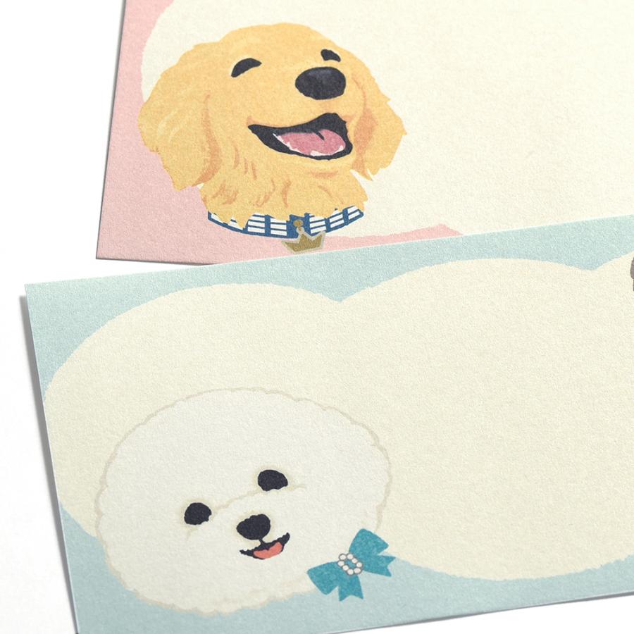 G.C.PRESS　プチメッセージパッド　ＩＮＵ　095-26｜便箋 一筆箋 犬 いぬトイプードル チワワ シバ ダックス ピジョンフリーゼ |  | 08