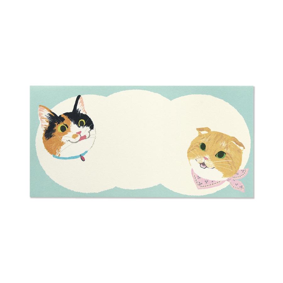 G.C.PRESS　プチメッセージパッド　ＮＥＫＯ　095-27｜便箋 一筆箋 猫 ねこ ハチワレ キジトラ サバトラ 黒ネコ 茶トラ 黒猫 |  | 03