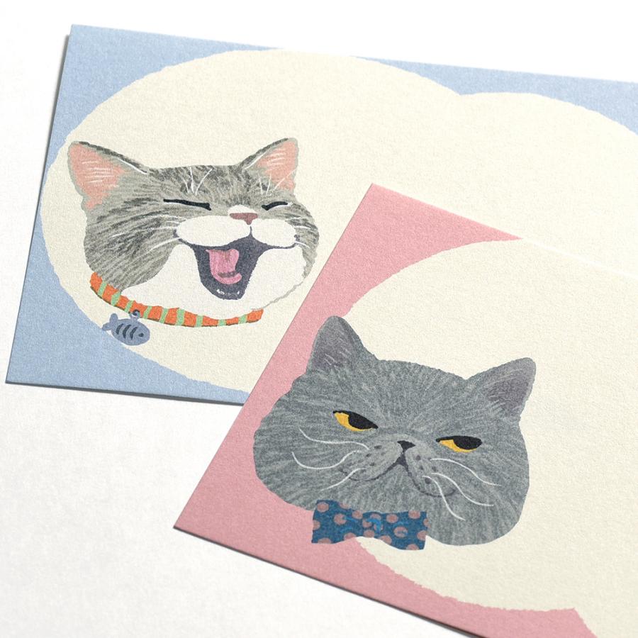 G.C.PRESS　プチメッセージパッド　ＮＥＫＯ　095-27｜便箋 一筆箋 猫 ねこ ハチワレ キジトラ サバトラ 黒ネコ 茶トラ 黒猫 |  | 05
