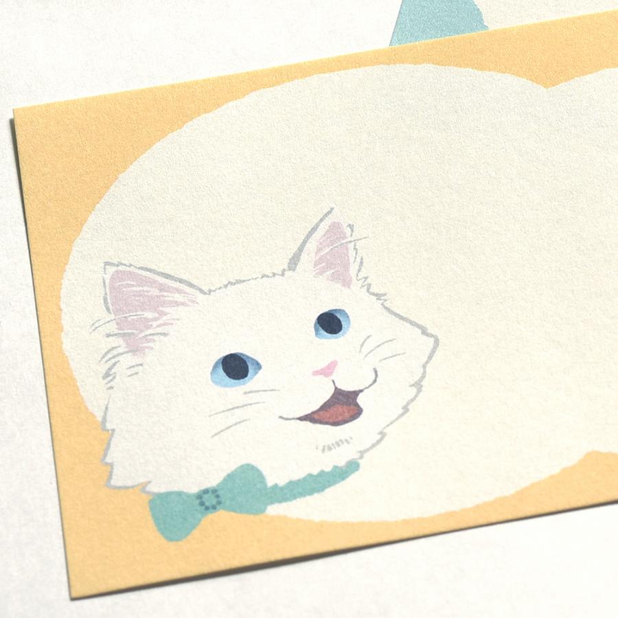 G.C.PRESS　プチメッセージパッド　ＮＥＫＯ　095-27｜便箋 一筆箋 猫 ねこ ハチワレ キジトラ サバトラ 黒ネコ 茶トラ 黒猫 |  | 07