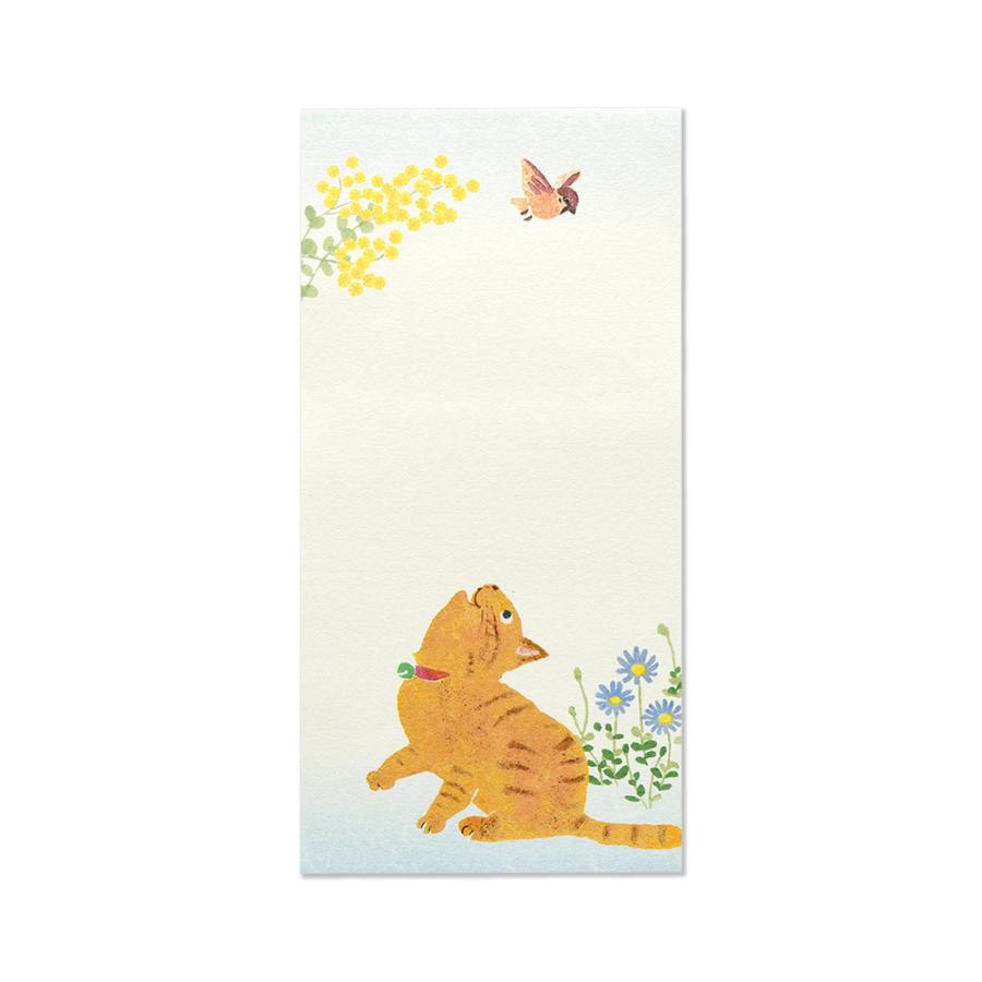 G.C.PRESS　プチメッセージパッド　うちの猫　095-28｜便箋 一筆箋 猫 ねこ ハチワレ キジトラ サバトラ 黒ネコ 茶トラ 黒猫 |  | 03