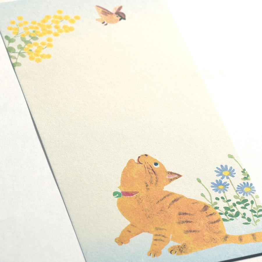 G.C.PRESS　プチメッセージパッド　うちの猫　095-28｜便箋 一筆箋 猫 ねこ ハチワレ キジトラ サバトラ 黒ネコ 茶トラ 黒猫 |  | 08