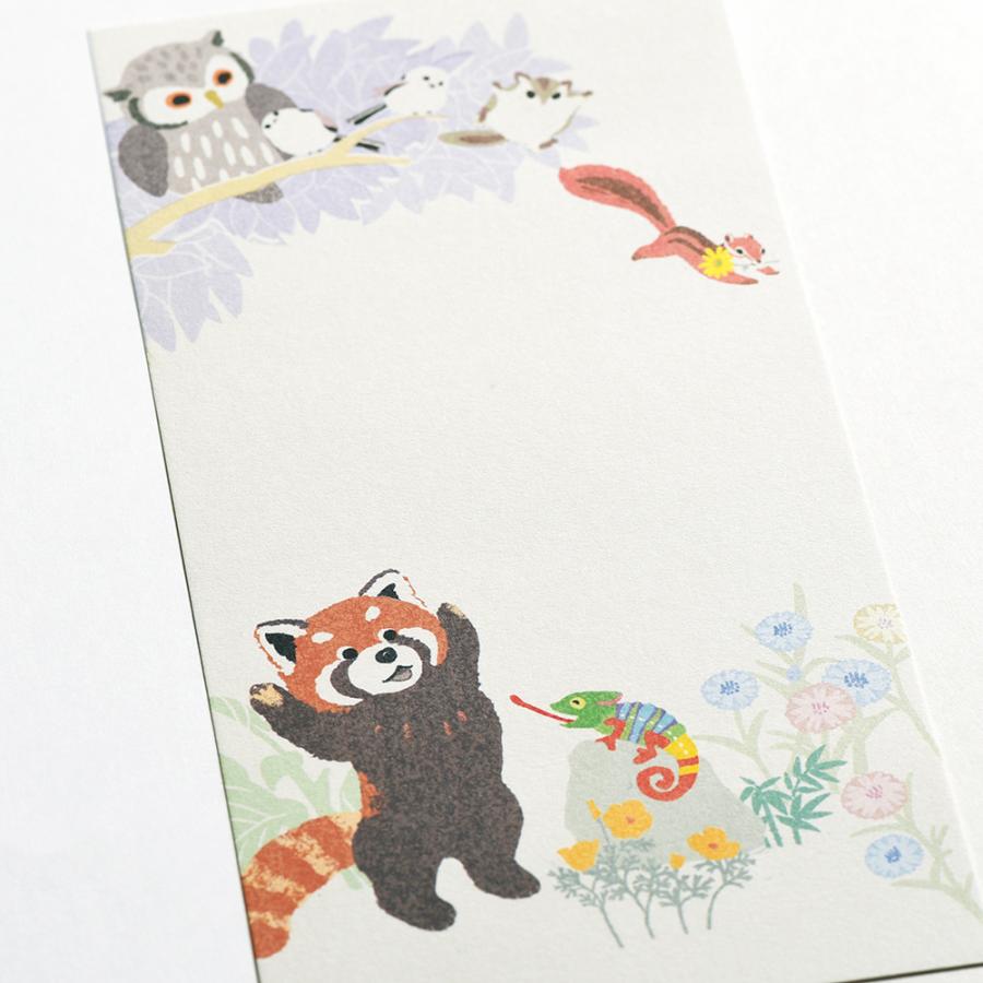 G.C.PRESS　プチメッセージパッド　ほのぼのなかま　095-29｜便箋 一筆箋 猫 ねこ ハチワレ キジトラ サバトラ 黒ネコ 茶トラ |  | 05