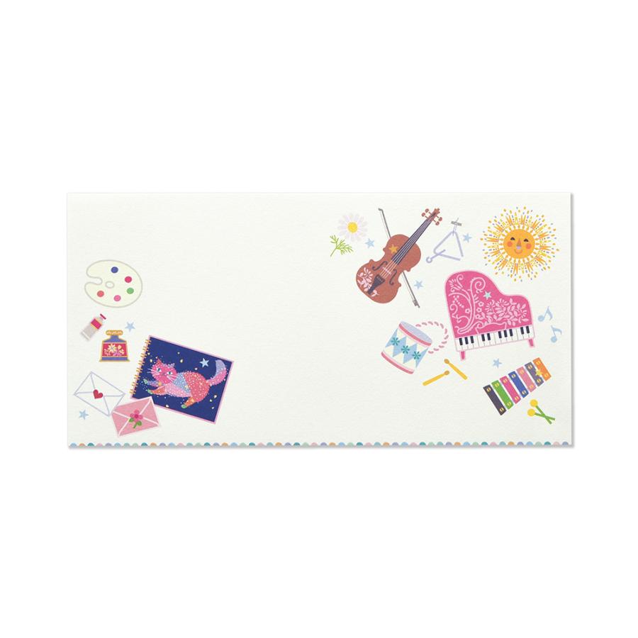 G.C.PRESS　プチメッセージパッド　プレジール　セ・シャルマン　095-30｜便箋 一筆箋 紅茶 ピアノ 編み物 花束 園芸 お菓子 |  | 04