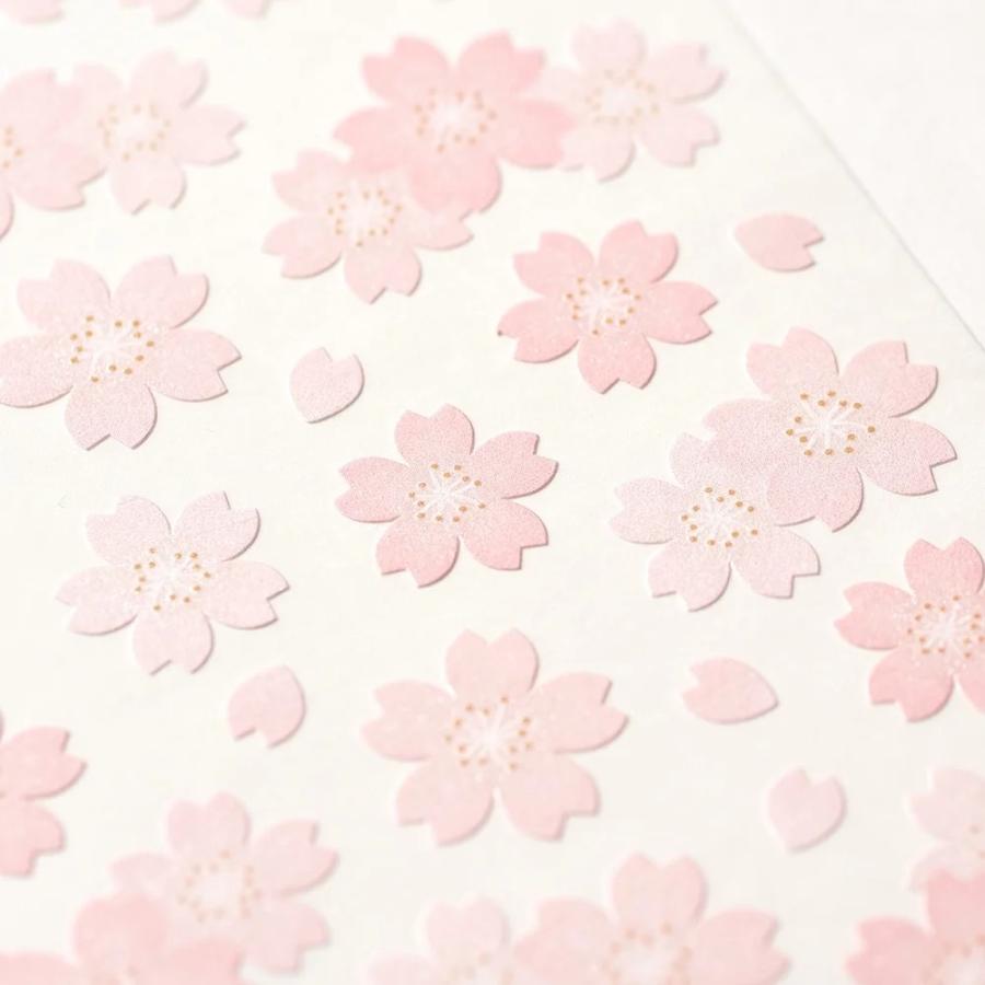 G.C.PRESS　シール　パールチェリー　130-74｜文房具 デコレーション 春 きらきら かわいい 花 植物 サクラ 季節 |  | 01