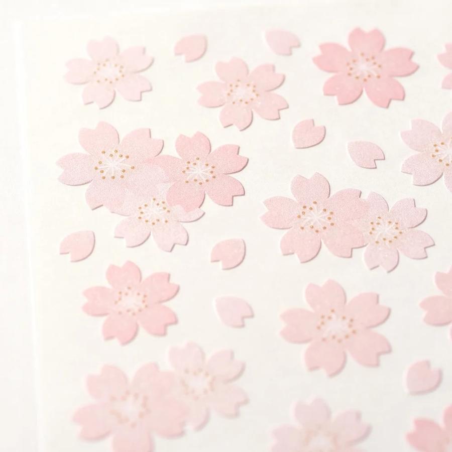G.C.PRESS　シール　パールチェリー　130-74｜文房具 デコレーション 春 きらきら かわいい 花 植物 サクラ 季節 |  | 02