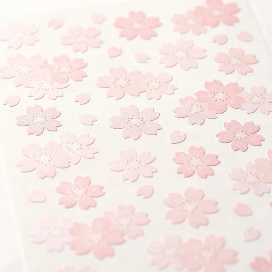 G.C.PRESS　シール　パールチェリー　130-74｜文房具 デコレーション 春 きらきら かわいい 花 植物 サクラ 季節 |  | 03