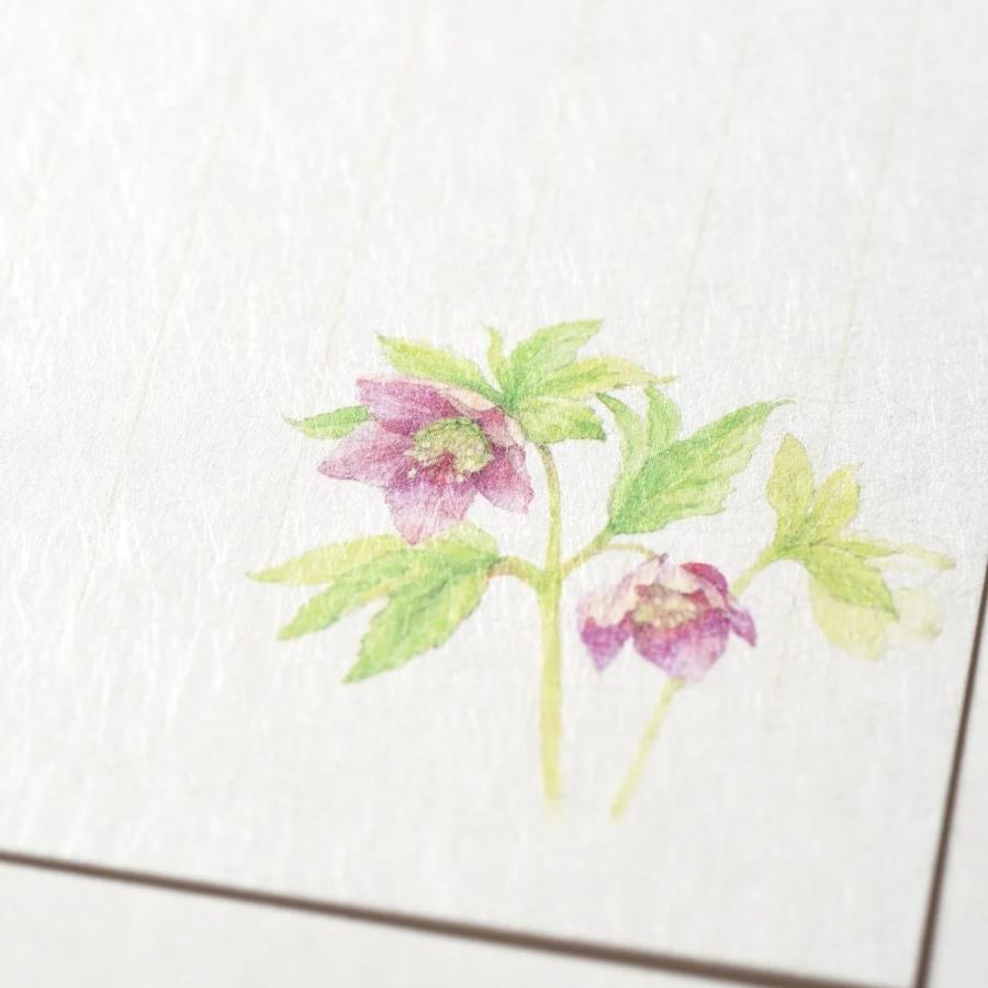 G.C.PRESS　一筆箋　紙司撰　四季の散歩道・藍　249-41｜文房具 花柄 和風 和紙 水彩画 草花 植物 |  | 07