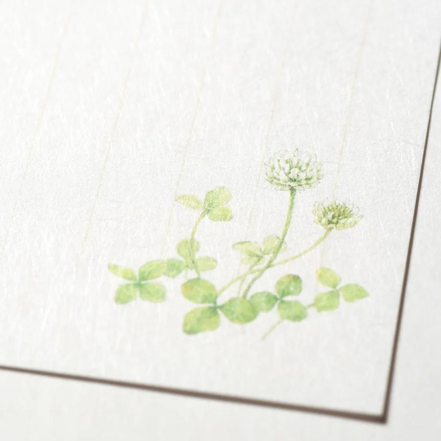 G.C.PRESS　一筆箋　紙司撰　四季の散歩道・藍　249-41｜文房具 花柄 和風 和紙 水彩画 草花 植物 |  | 08