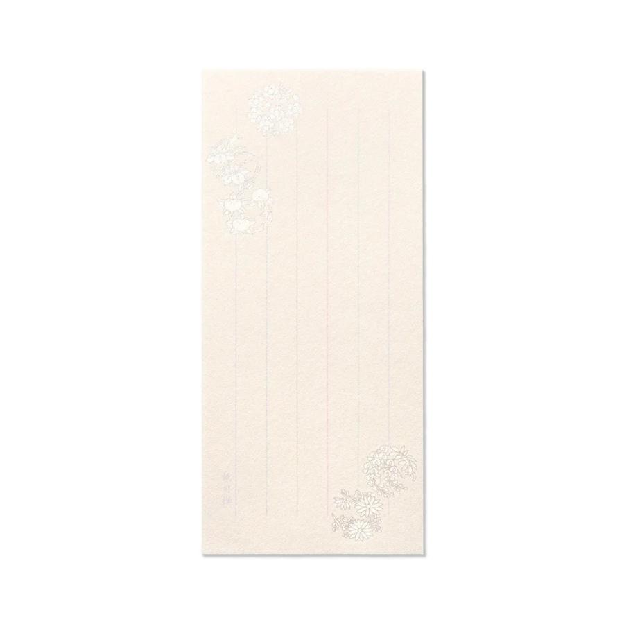 G.C.PRESS　一筆箋　紙司撰　花丸文　タテ罫　249-43｜文房具 伝統模様 和柄 和風 和紙 日本 花柄 植物 草花 |  | 01