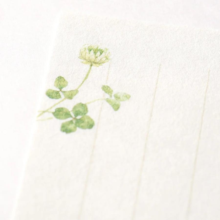 G.C.PRESS　一筆箋　紙司撰　野花色々　タテ罫　249-44｜文房具 和風 和紙 水彩画 新緑 野花 野草 草花 植物 |  | 05